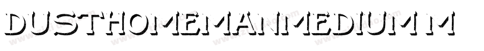 DusthomemanMedium-m259字体转换