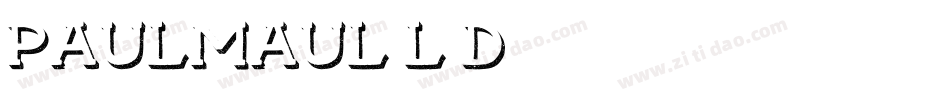 Paulmaul-l3d字体转换