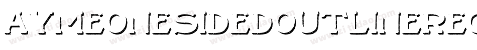 AymeOneSidedOutlineRegular-6O1A字体转换