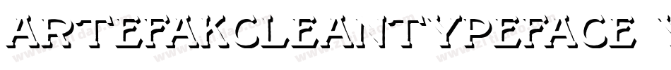 ArtefakCleanTypeface-6Yxg1字体转换