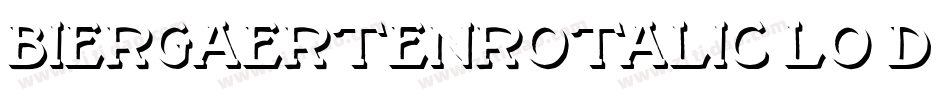 BiergaertenRotalic-lo3d字体转换