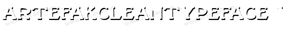ArtefakCleanTypeface-6Yxg1字体转换