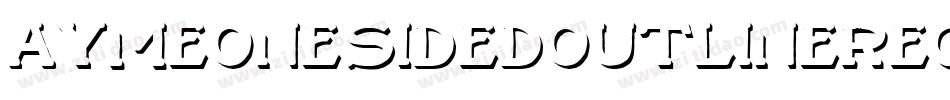 AymeOneSidedOutlineRegular-6O1A字体转换