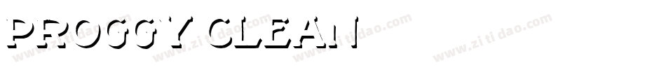 Proggy-Clean字体转换