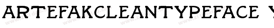 ArtefakCleanTypeface-6Yxg1字体转换