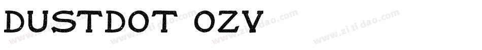 Dustdot-7OZV字体转换