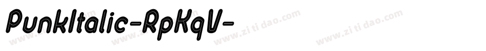 PunkItalic-RpKqV字体转换