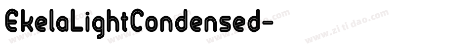 EkelaLightCondensed字体转换