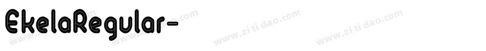 EkelaRegular字体转换
