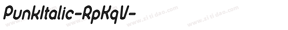 PunkItalic-RpKqV字体转换