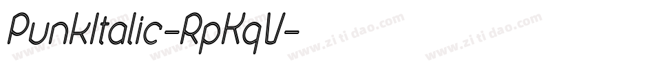 PunkItalic-RpKqV字体转换