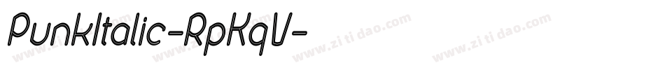 PunkItalic-RpKqV字体转换