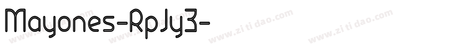 Mayones-RpJy3字体转换