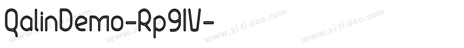 QalinDemo-Rp91V字体转换 QalinDemo-Rp91V字体转换
