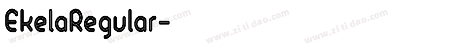 EkelaRegular字体转换