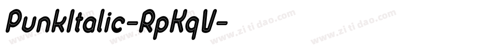 PunkItalic-RpKqV字体转换