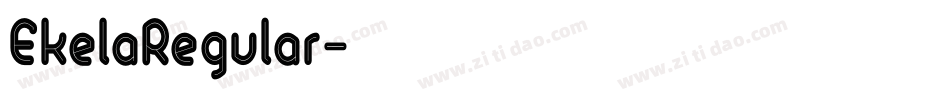 EkelaRegular字体转换