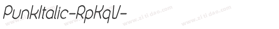 PunkItalic-RpKqV字体转换
