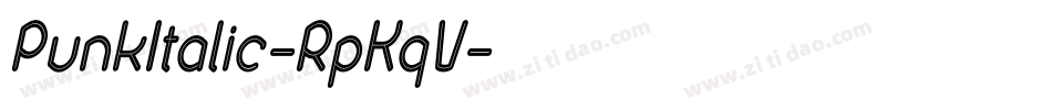 PunkItalic-RpKqV字体转换