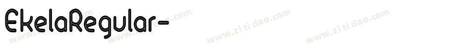 EkelaRegular字体转换