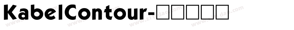KabelContour字体转换