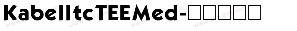 KabelItcTEEMed字体转换