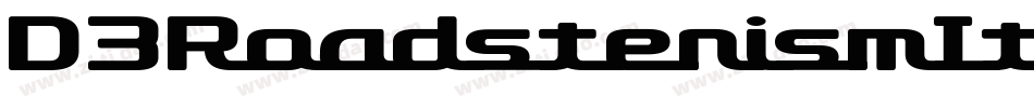 D3RoadsterismItalic-ywR2字体转换