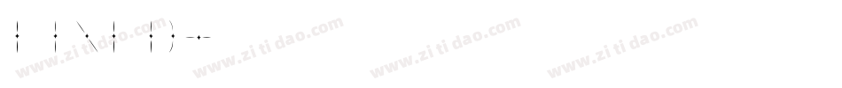 lined字体转换