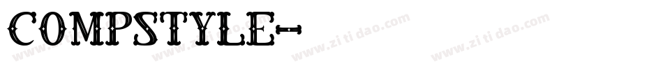 Compstyle字体转换