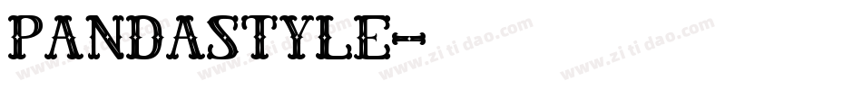 Pandastyle字体转换