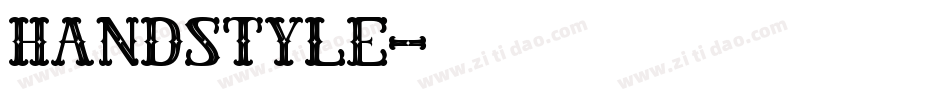 handstyle字体转换