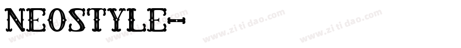 Neostyle字体转换