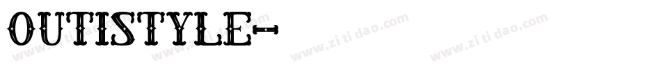 Outistyle字体转换