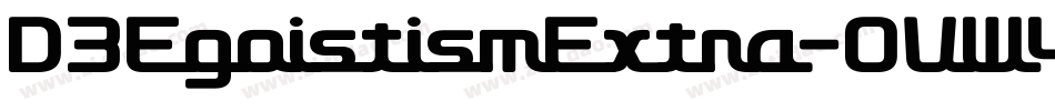 D3EgoistismExtra-OVW4字体转换