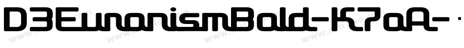 D3EuronismBold-K7oA字体转换