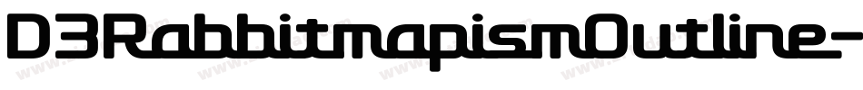 D3RabbitmapismOutline-8Mn2字体转换