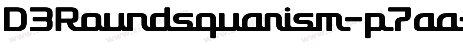 D3Roundsquarism-p7aa字体转换