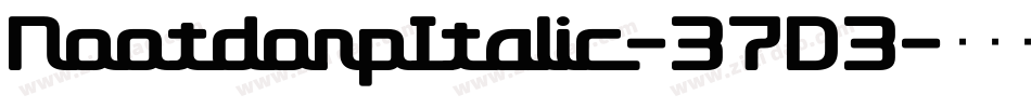 NootdorpItalic-37D3字体转换