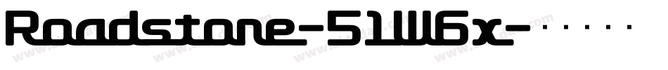 Roadstore-51W6x字体转换
