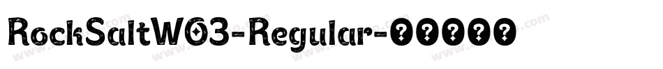RockSaltW03-Regular字体转换