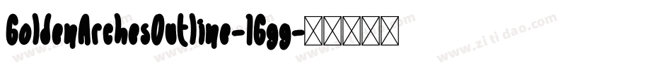 GoldenArchesOutline-1Ggg字体转换