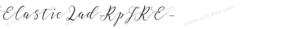 ElasticLad-RpJRE字体转换