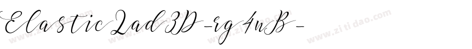 ElasticLad3D-rg4nB字体转换
