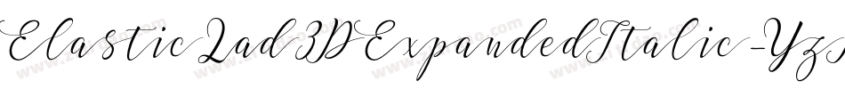 ElasticLad3DExpandedItalic-YzM6q字体转换