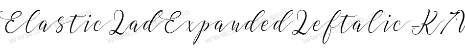 ElasticLadExpandedLeftalic-K7W6W字体转换