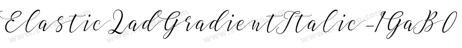 ElasticLadGradientItalic-1GaB0字体转换