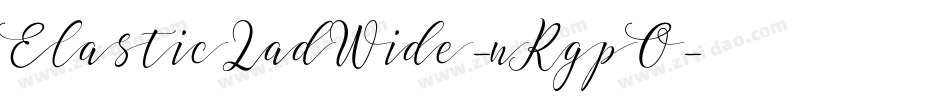 ElasticLadWide-nRgpO字体转换