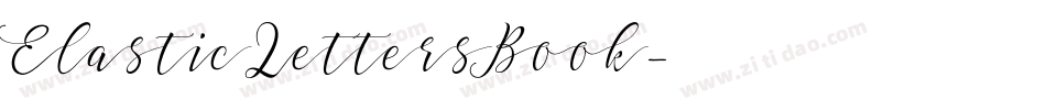 ElasticLettersBook字体转换