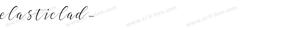 elasticlad字体转换