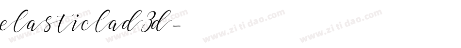 elasticlad3d字体转换